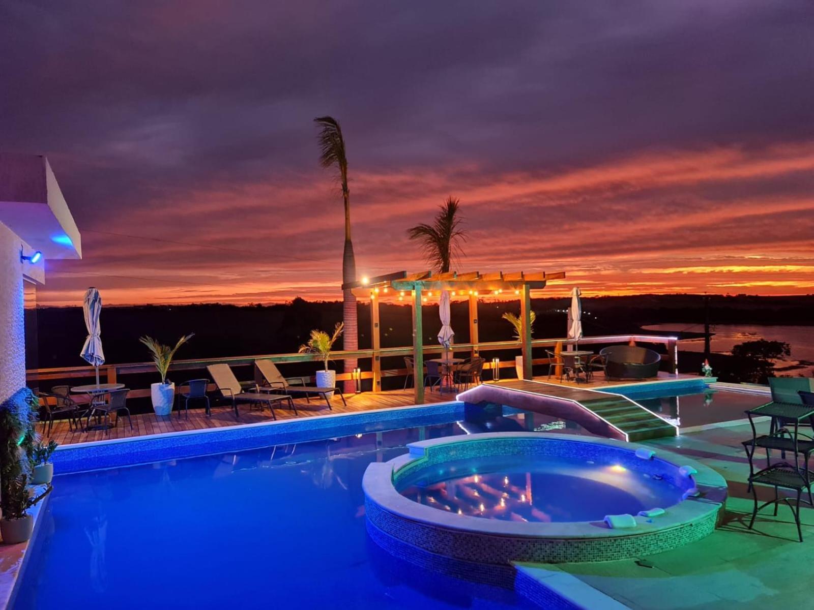 Chacara Arena Jk Com Piscina Integrada Com Sauna E Hidromassagem อีบิวนา ภายนอก รูปภาพ